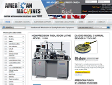 Tablet Screenshot of american-machines.com